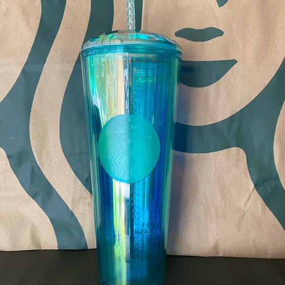 Starbucks Teal Kaleidoscope Tumbler-Summer